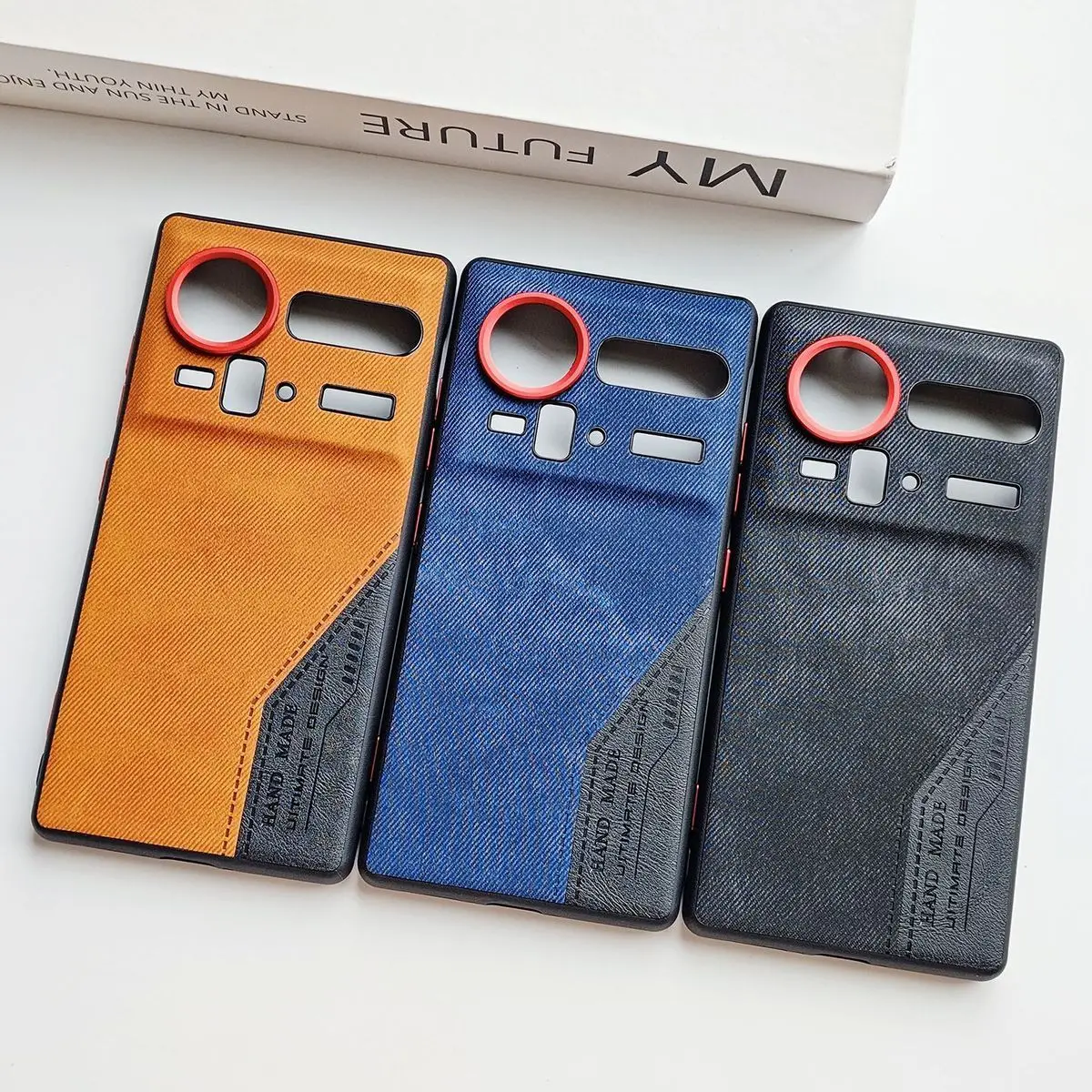 

Чехол для ZTE Nubia Z80 Ultra, роскошный, из искусственной кожи, с элементами денима, защитный, для Nubia Z80, Z70, Z70S Ultra