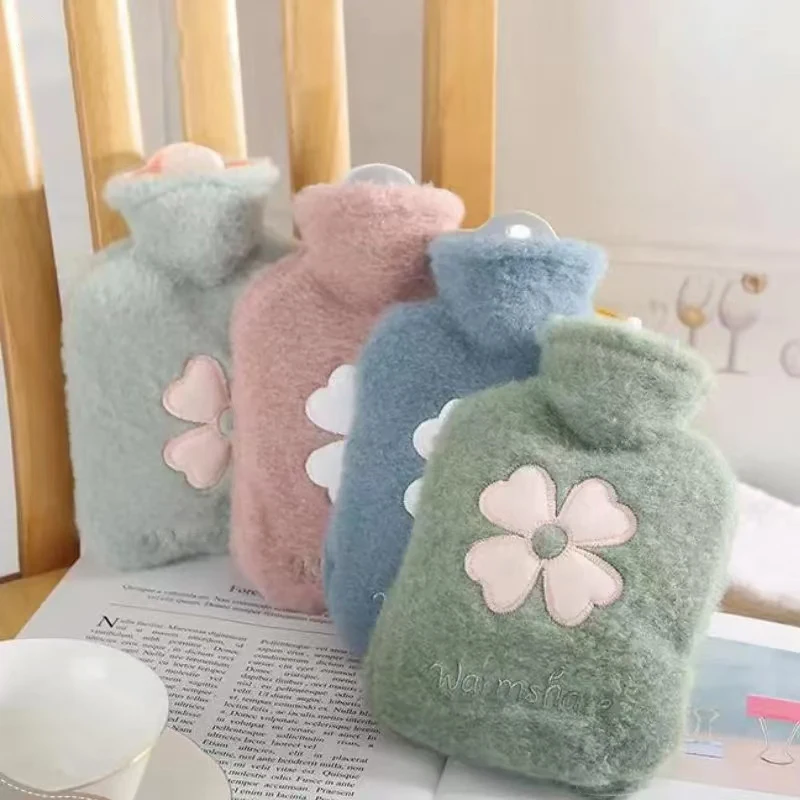 New 500/1000ml Cute Large Warmer Hot Water Bag for Period Pain Stuffed Menstrual Colic Heater Plush Hand Warmer Halloween Gifts