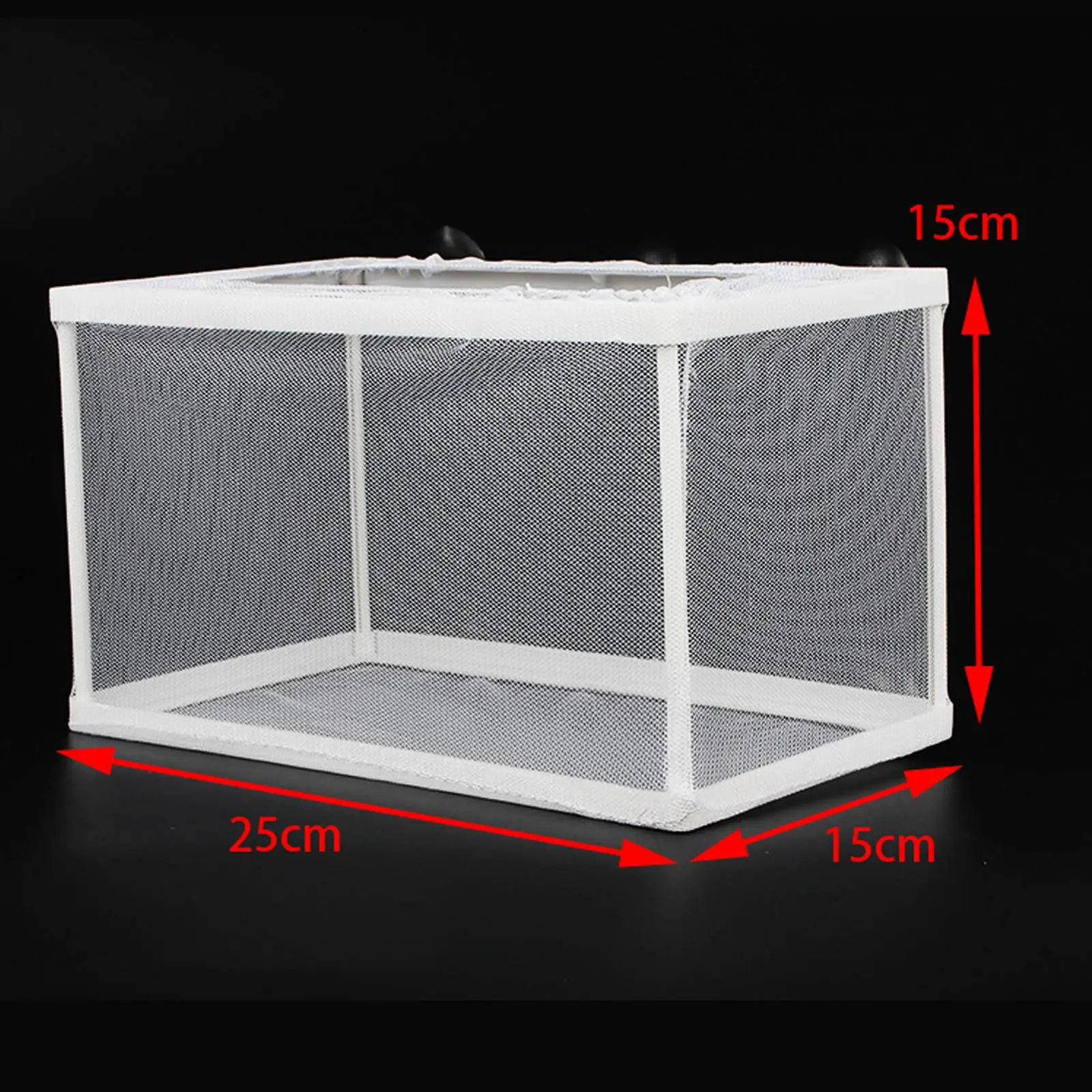 Fish Breeder Box Separation Fish Hatching Mesh with Suction Cups Aquarium Hatchery Breeding Isolation Net for Guppy Clownfish