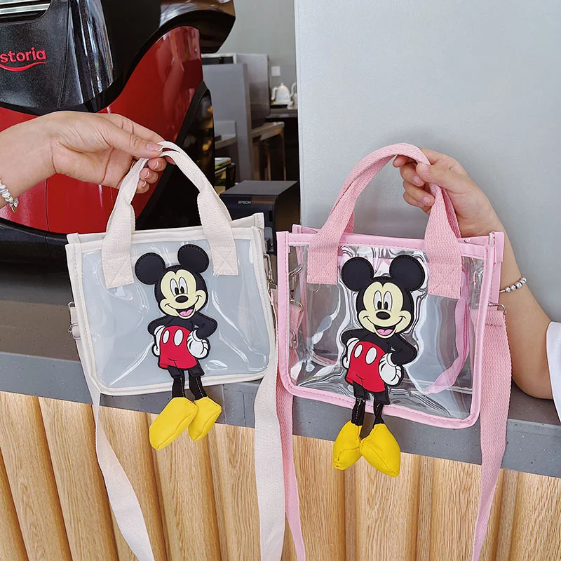 Disney mickey geléia saco dos desenhos animados doces cor bolsa universal moda de alta qualidade bonito das crianças mudança crossbody saco