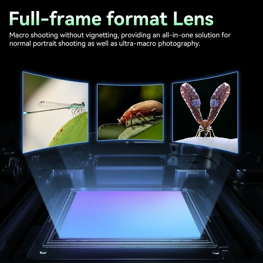 

7artisans 60 мм F2.8 2-кратное увеличение макрообъектив с полной рамкой и ручной фокусировкой для объектива камеры Canon RF Sony E Nikon Z