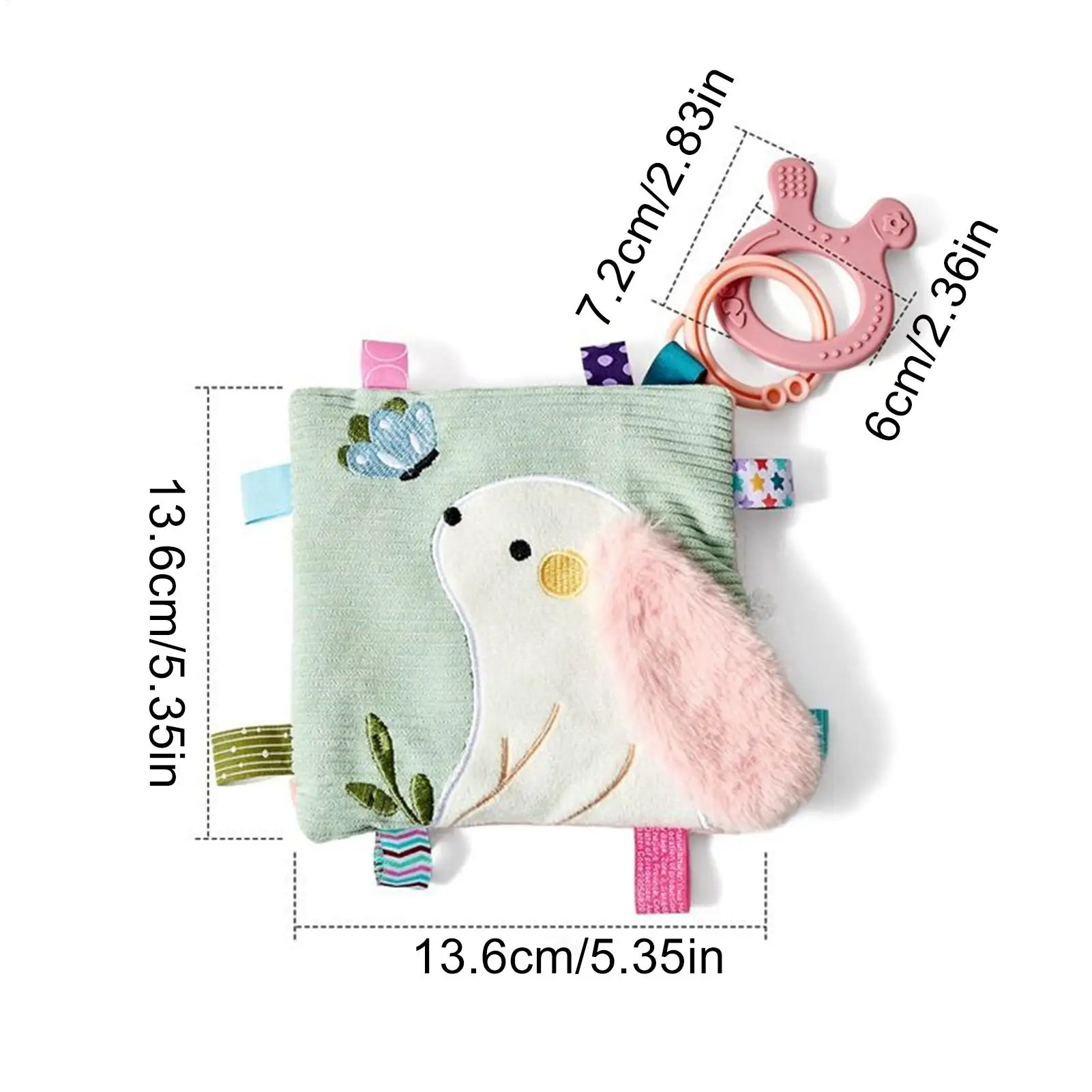Kids Sleep Companion Bunny Shape Soft Breathable Gentle Towel Soft Rabbit Security Blanket For Girl Car Seat Bed Travel Home