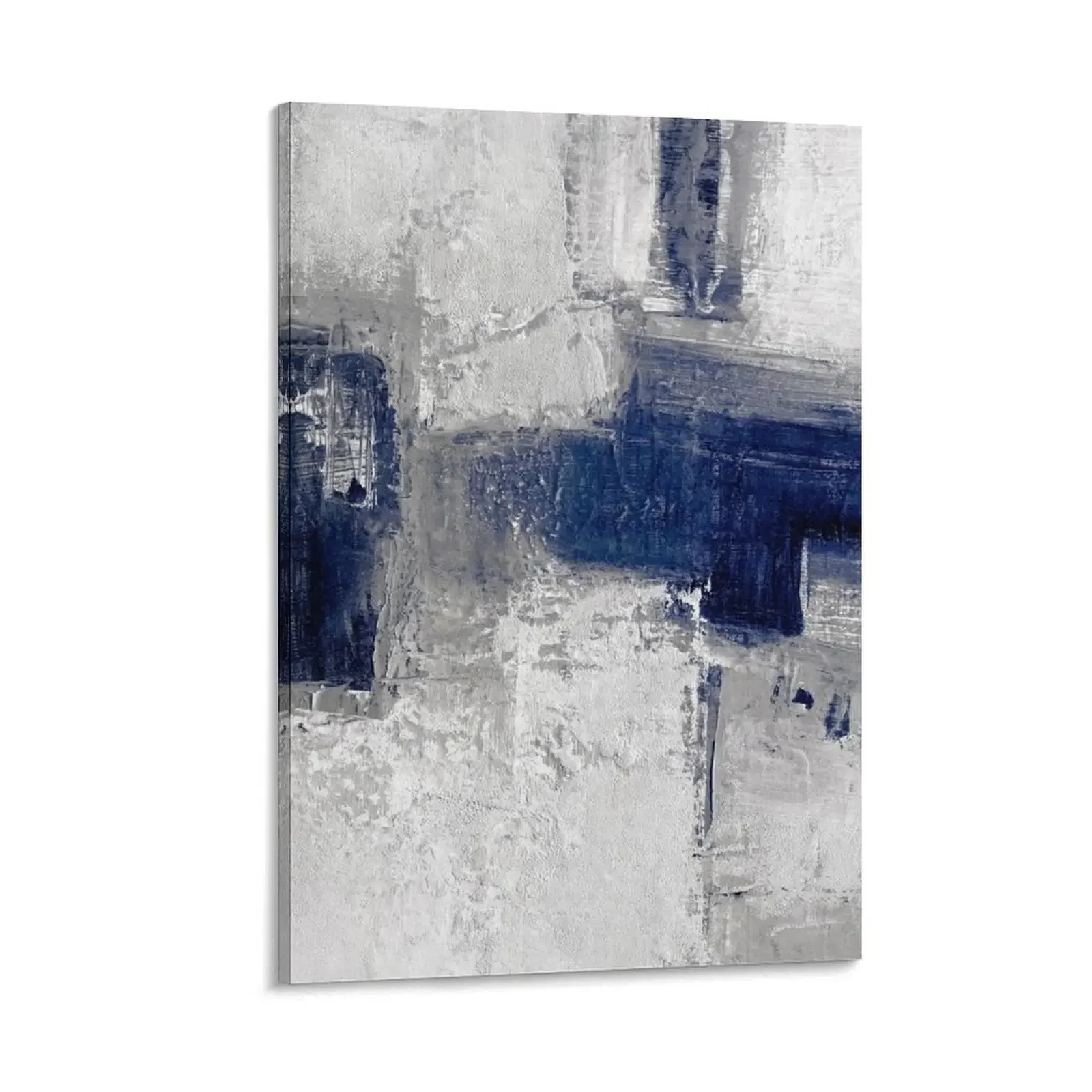 

Blue gray abstract Canvas Painting decorative frames wall room anime poster anime room decor decorations for the room