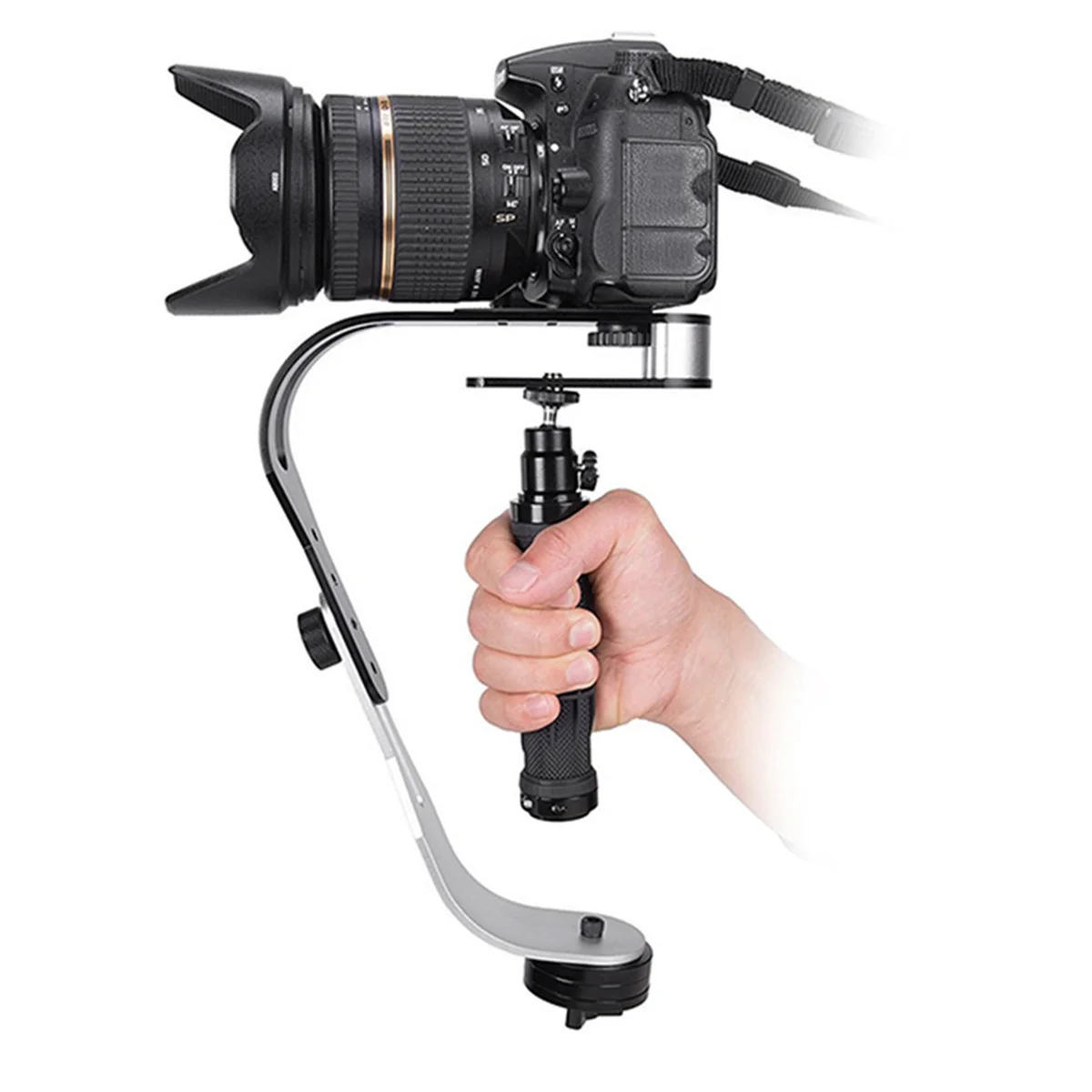 كاميرات Y94A-DSLR كاميرا فيديو محمولة على شكل قوس محمولة باليد ثابتة فيديو مثبت توازن مضاد للاهتزاز