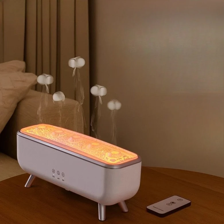 Colorful aromatherapy machine automatic spitting circle essential oil large spray atmosphere light home office silent humidifier