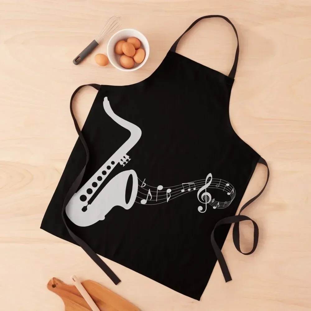 

Jazz Saxophone Music Apron Men'ss For Man Haircut kitchen item kitchen clothes for men Apron