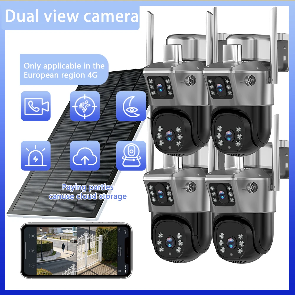 1-4Pcs 2K Dual Lens…