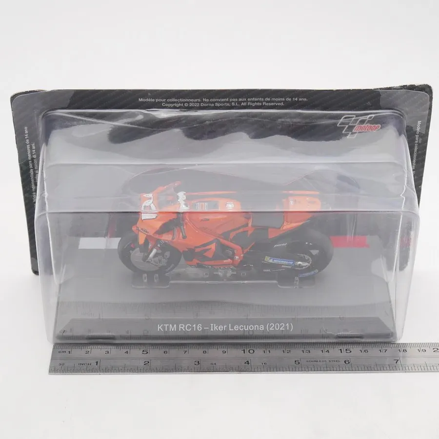 IXO Moto GP 2021 KTM RC16 Iker Lecuona, Modelo de Motocicleta de Aleación Fundida a Presión a Escala 1:18, Juguetes de Motocicletas, Autos Clásicos, Regalos para Adultos, Exhibición Estática