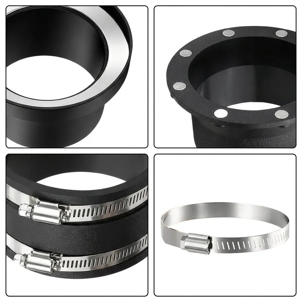 Industrial Hose Coupling Dust Collection Connector For Dust Extraction Systems Black Magnetic Quick Connect System