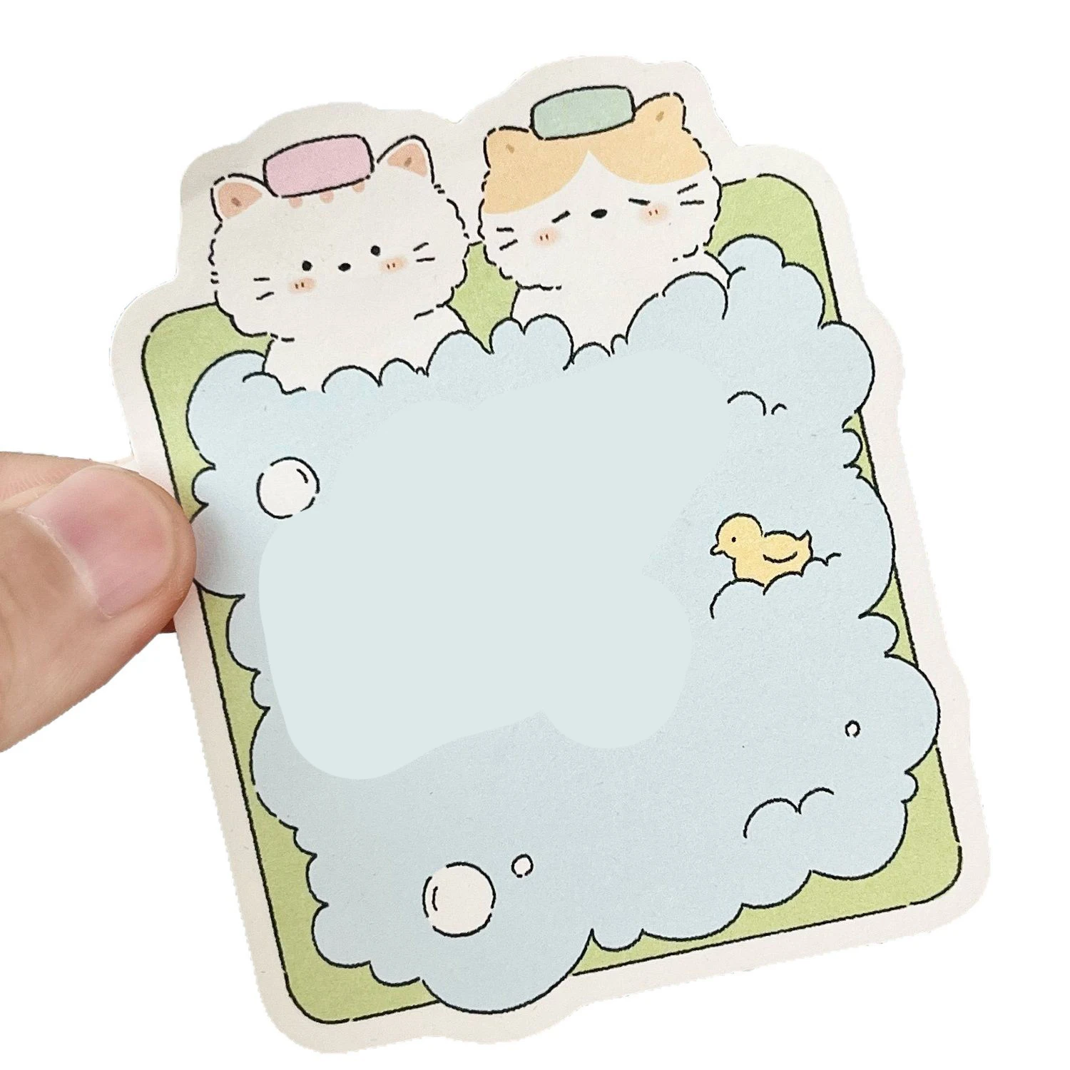 Minimalist Design Classic Color Scheme  Adorable Cat-Themed Multi-Function Memo Pad  Notepad for Students  Back-to-School Season
