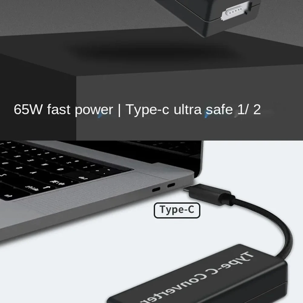 Convertidor de ordenador portátil 1/2 Magsafe 2 a adaptador PRO de carga tipo C para Apple Macbook Notebook a Usb-C 65w carga 9V 20V A002