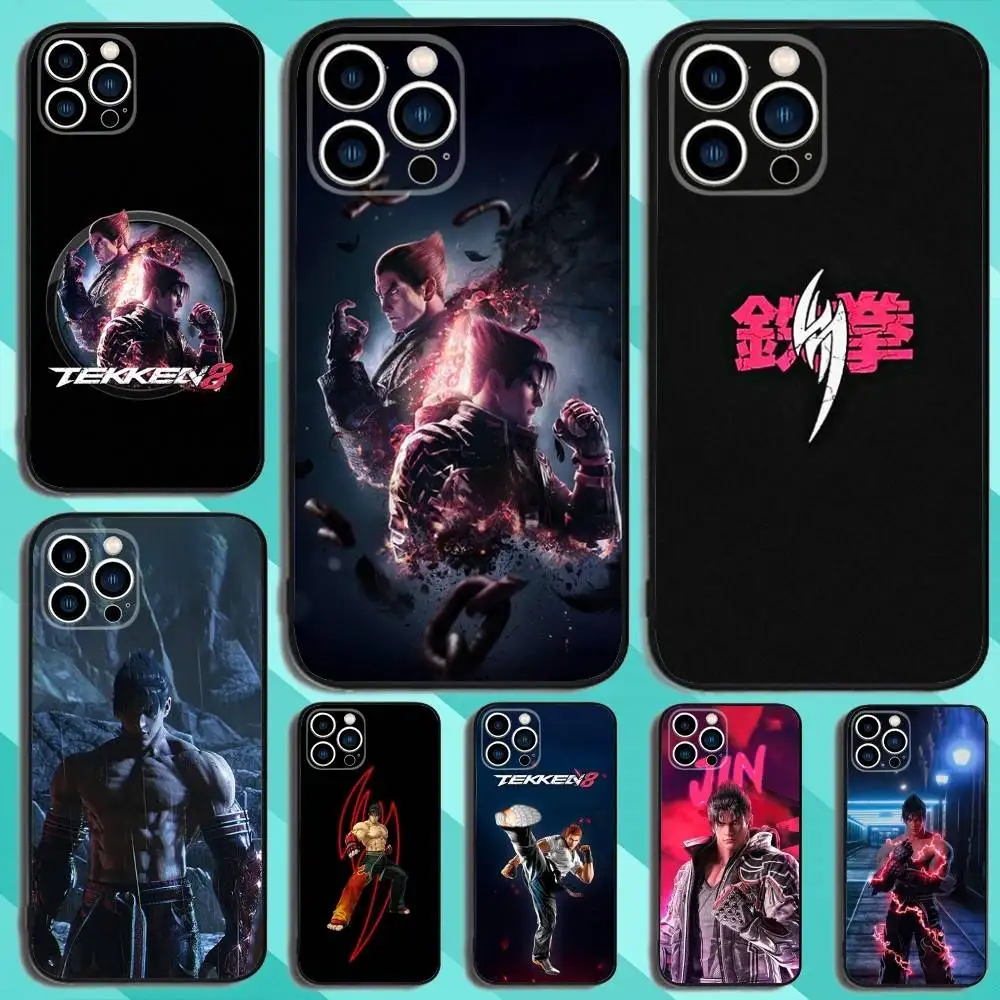 

Game T-Tekken 8 Phone Case For iPhone 16,15,14,13,12,11,Plus,Pro Max,XS,X,XR,SE,Mini,8,7 Soft Silicone Black Cover