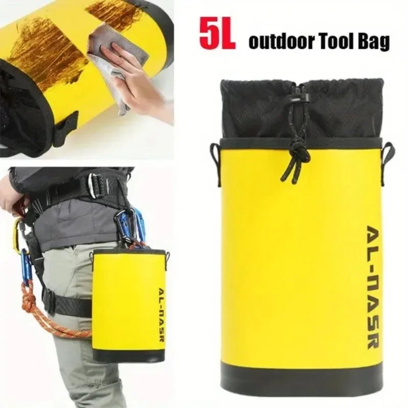 

5L Portable Climbing Exploration Waist Bag High-Altitude Operation Tool Bags Outdoor Tool Kit Rock Climbing Exploration Bag