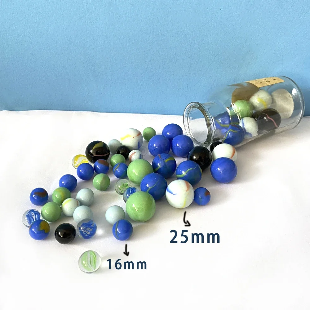 G4 16mm Glass Marbles Chinese Balls Glass Sphere Balls For Children Marbles Party Favor Stocking Stuffer DIY Home Decor