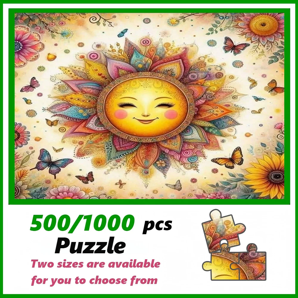 

A high-quality 500/1000-piece puzzle, perfect for adults, is a fun family game that helps relieve stress and is great fo