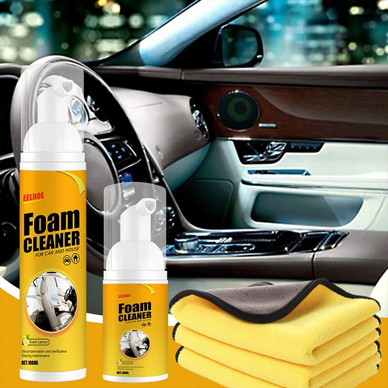 

30/60/100/150ml Car Interiors Cleaning Foam Cleaner Spray Multi-purpose Anti-aging Cleaner Tools Home Washing Auto Accessories