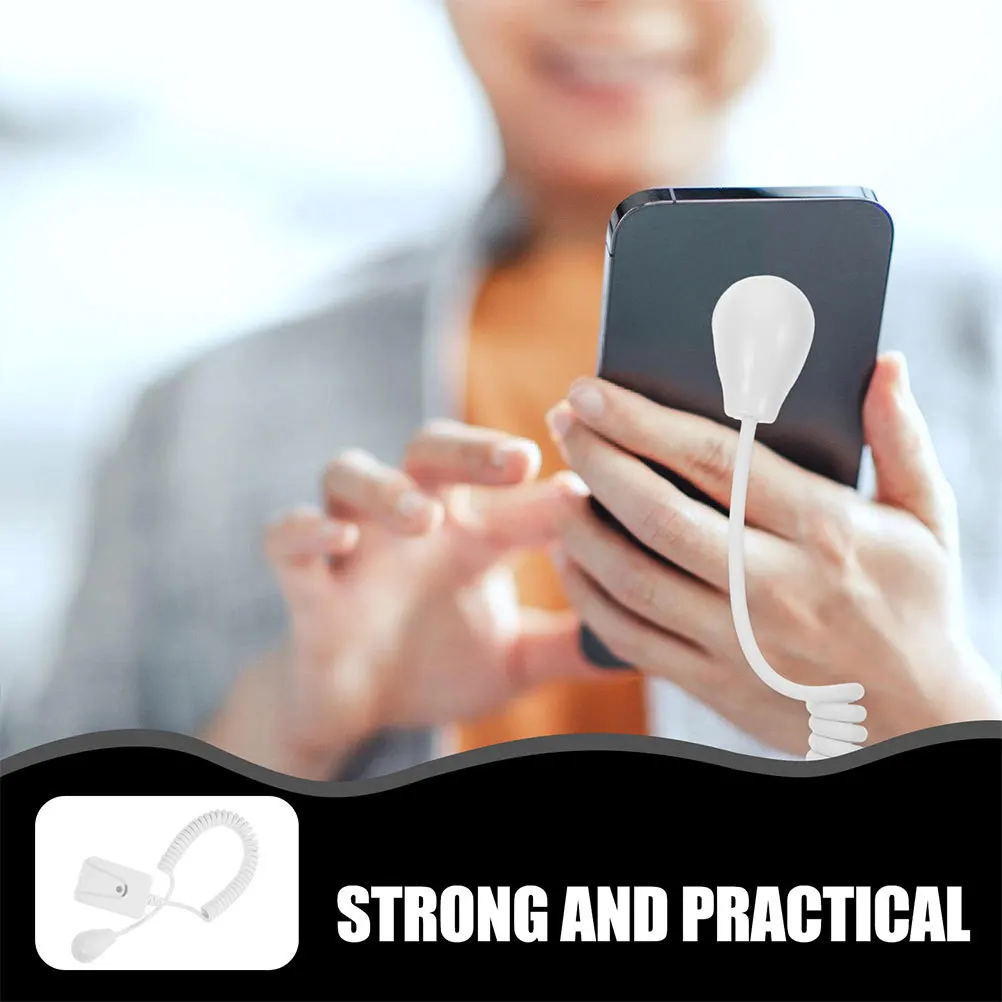 

2Pcs Anti-Loss Hanger for Remote Strong Self-Adhesive Stretchable Design with Spring Cable Retractable Tether for Phone