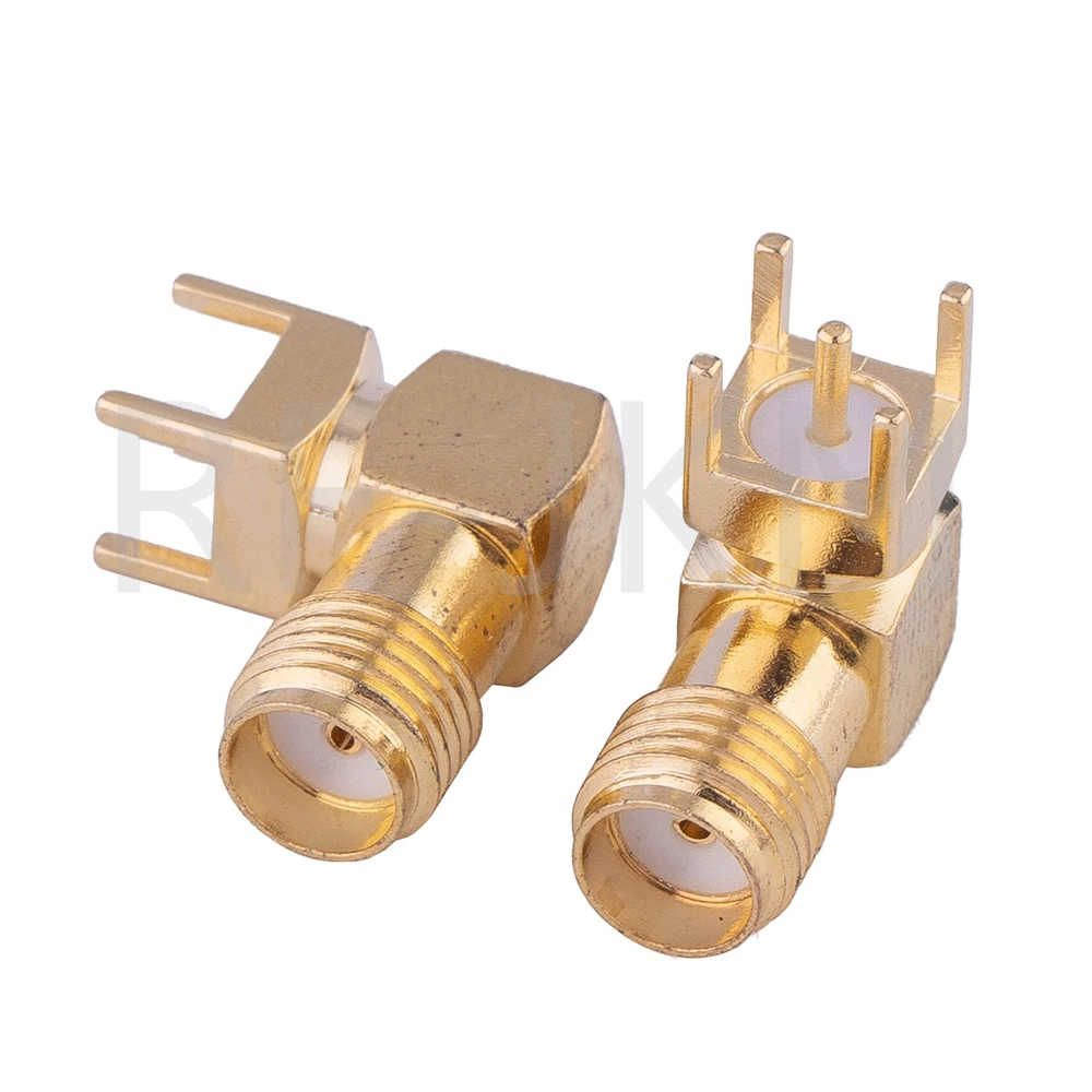 10Pcs SMA Stecker Weibliche Jack Adapter Solder Rand PCB Gerade rechtwinklig Berg RF Kupfer Stecker Steckdose – Detail 8