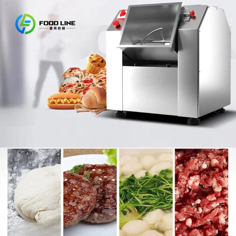 Customized Portable Tabletop High Level Stainless Steel 304 New Dough Kneader Machine 7liters Spiral Mixer for Commercial Use
