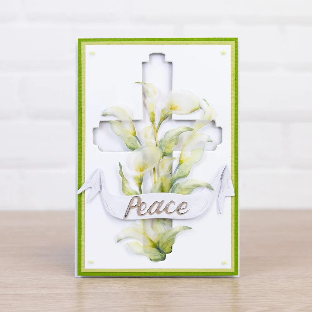 الحب السلام الأمل زهرة قطع يموت سجل القصاصات مذكرات الديكور الاستنسل النقش قالب DIY بها بنفسك بطاقات المعايدة اليدوية 2025 جديد