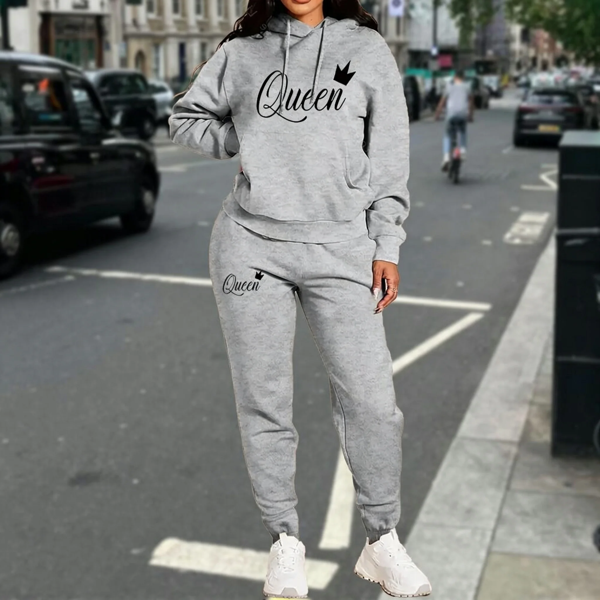 ชุดวอร์มผู้หญิง เสื้อฮู้ดและกา - Streetwear Brand Aesthetic บทวิจารณ์และราคา