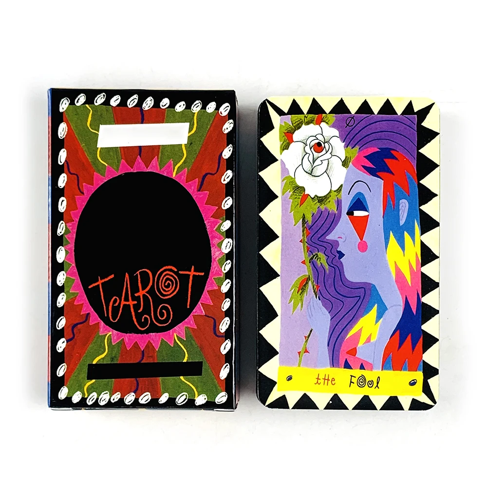 절묘한 타로 카드 78장 카드 덱 아름다운 일러스트레이션 전통적인 신선한 아트워크 타로 덱 가족 모임 게임 카드