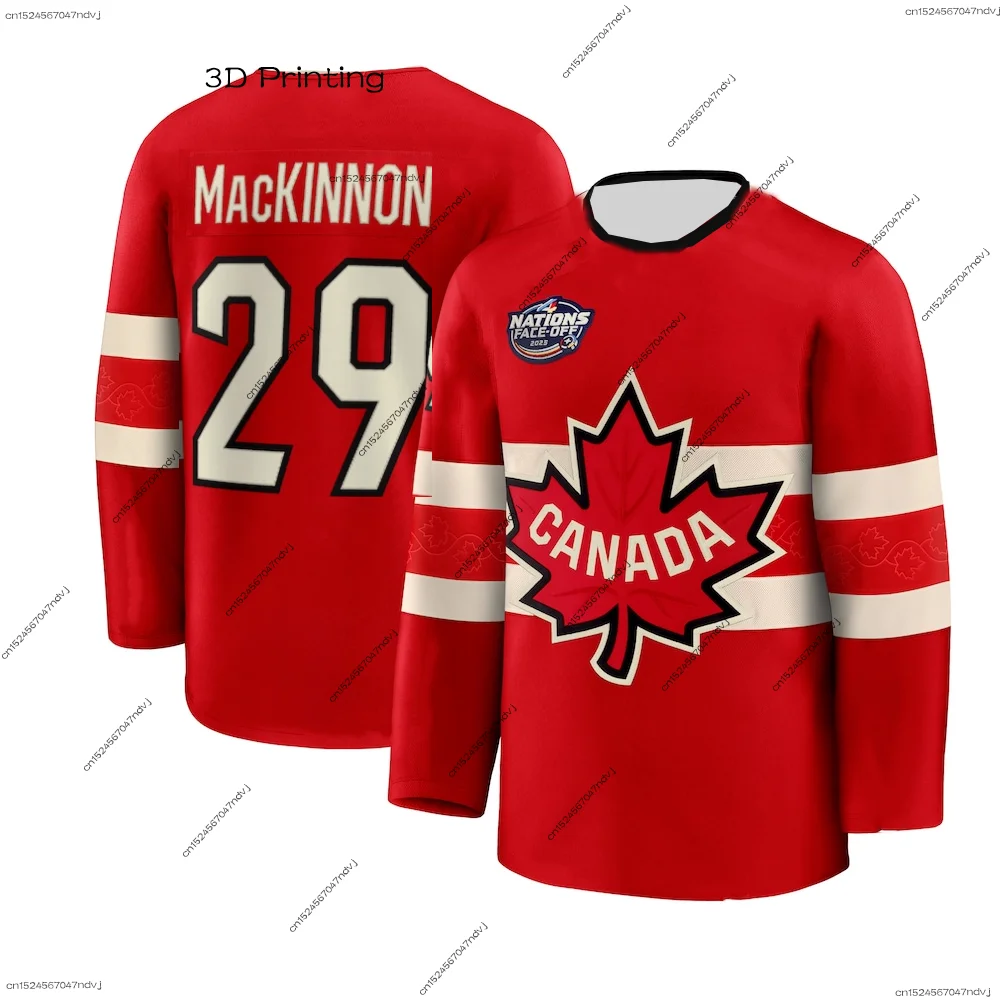 2025 Nova Chegada Hóquei Canadense Vermelho McDAVID No. 97 Camisa de hóquei Camisa de hóquei Conjunto especial de camisa de hóquei