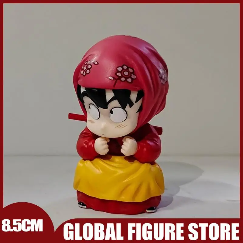 8,5 CM Dragon Ball Kleines Mädchen Son Goku Action-figuren Kawaii Modell Desktop Dekoration Anime Peripheriegeräte Puppen Weihnachten Geschenk spielzeug