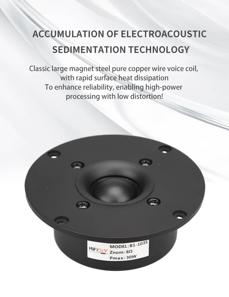 Hifidiy Sống 4 ~ 4.5 Inch Tweeter Loa Đơn Vị Lụa Đen Màng 4/8OHM 30W Atreble Loa B1S-95/100/103/104/108/110/116Mm