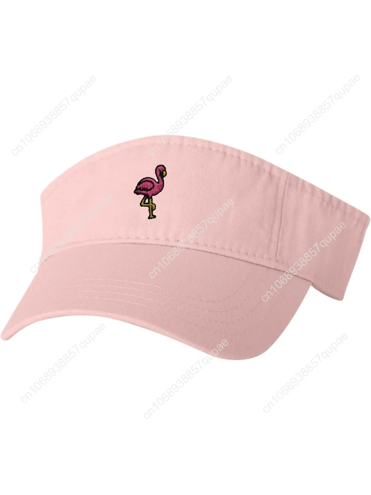 

Go All Out Adult Flamingo Embroidered Visor Dad Hat