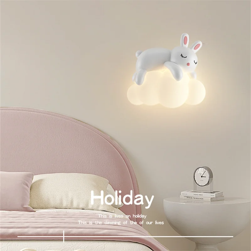 

Wall lamp, bedside lamp, bedroom staircase lamp, background wall lamp, hanging lamp, boy cloud, little bear, children's roomlamp