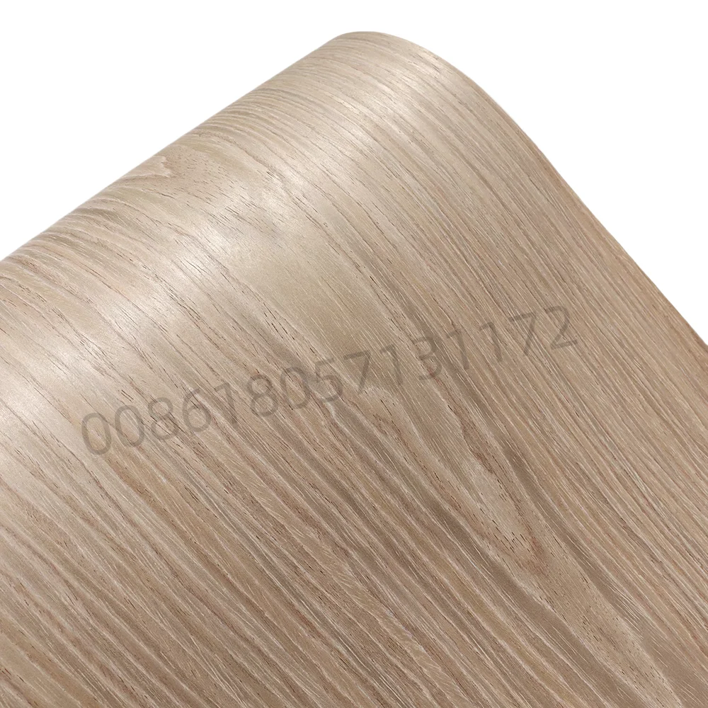 Reconstituted Engineered Teak Oak Wood Veneer, E.V., Fleece Backing, 60x250cm, 1 Piece, for Furniture & Home Decor, C/C, Q/C