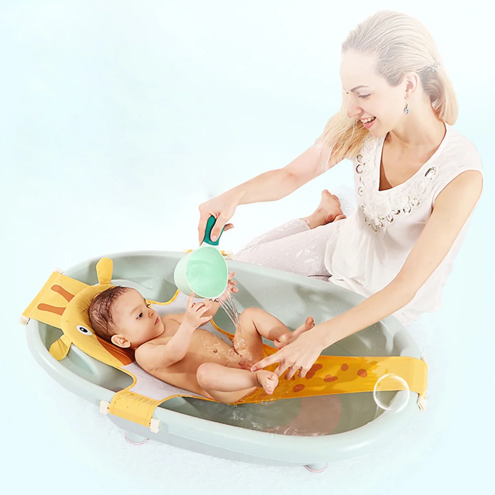 

Поддерживающая сетка для детского сиденья для ванны, регулируемая сетка для детского душа, дышащая нескользящая сетка для детской ванны, сетка для купания с героями мультфильмов