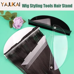 Transparent Hair Extension Holder Rack For Clip In Tape In Hair Acrylic Hair Storage Organizer Detachable Hair Stand For Display