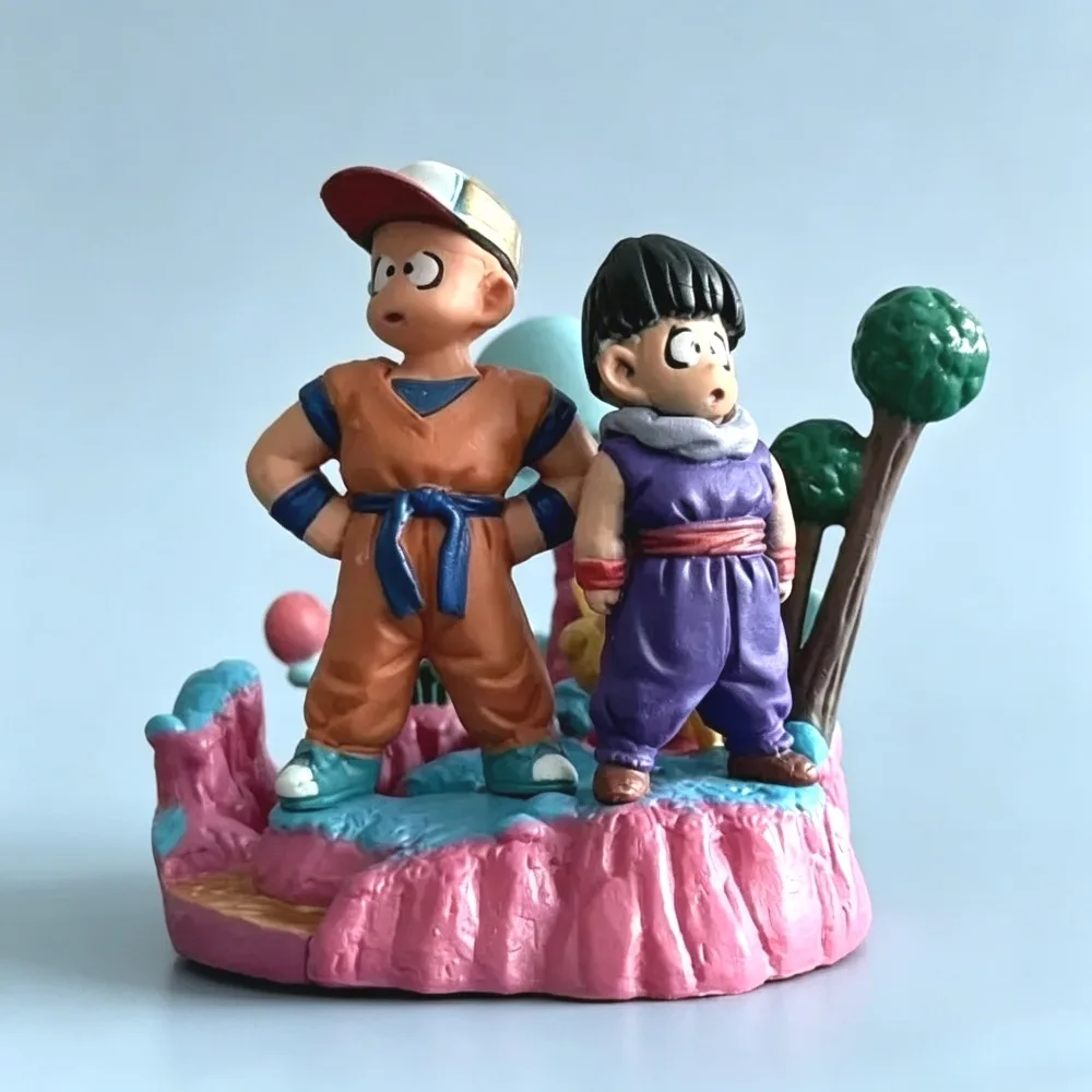 6cm/2.36in Anime Dragon Ball Figure Krillin And Gohan Action Figures Pvc Statue Desktop Ornamen Collection Model Toys Gifts - view 2