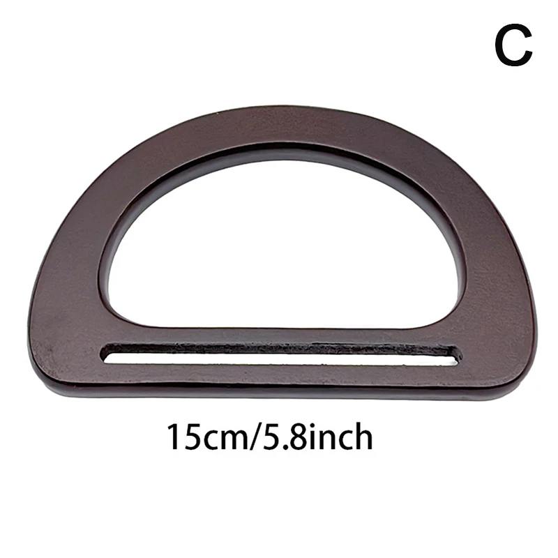 D Shape Bag Handles DIY Replacement Handbag Tote Handles Purse Bags Bag Straps Wooden Bag Handle Accessories