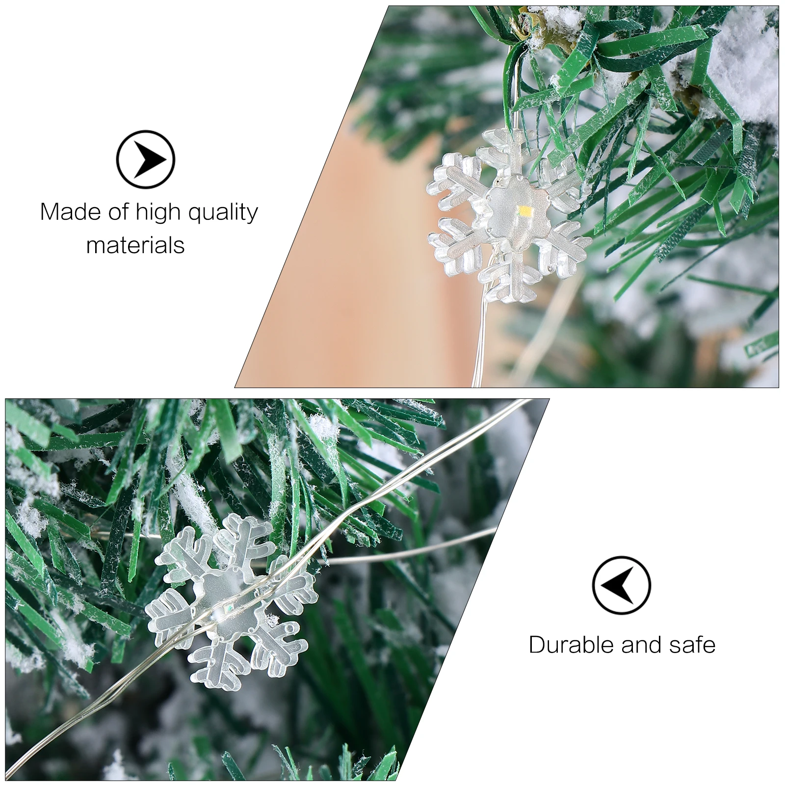 

20M 100Led Snowflake String Lights Christmas Decorative Lamp For Party Xmas Tree Bedroom Led Copper Wire Light