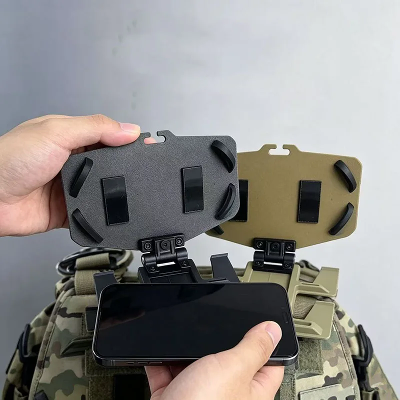 

Тактический держатель для телефона MOLLE, навигационная пластина, тактический жилет, складной регулируемый держатель Kydex для задней панели