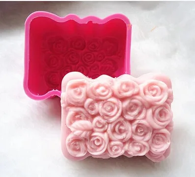 

Rose Craft Art Silicone Soap Mold DIY Flower Handmade Soap Molds NO.SO-003 Aroma Stone Moulds Silicone Rubber PRZY Eco-friendly