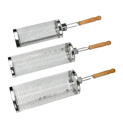 Jaula Cilíndrica Giratoria De Acero Inoxidable Para