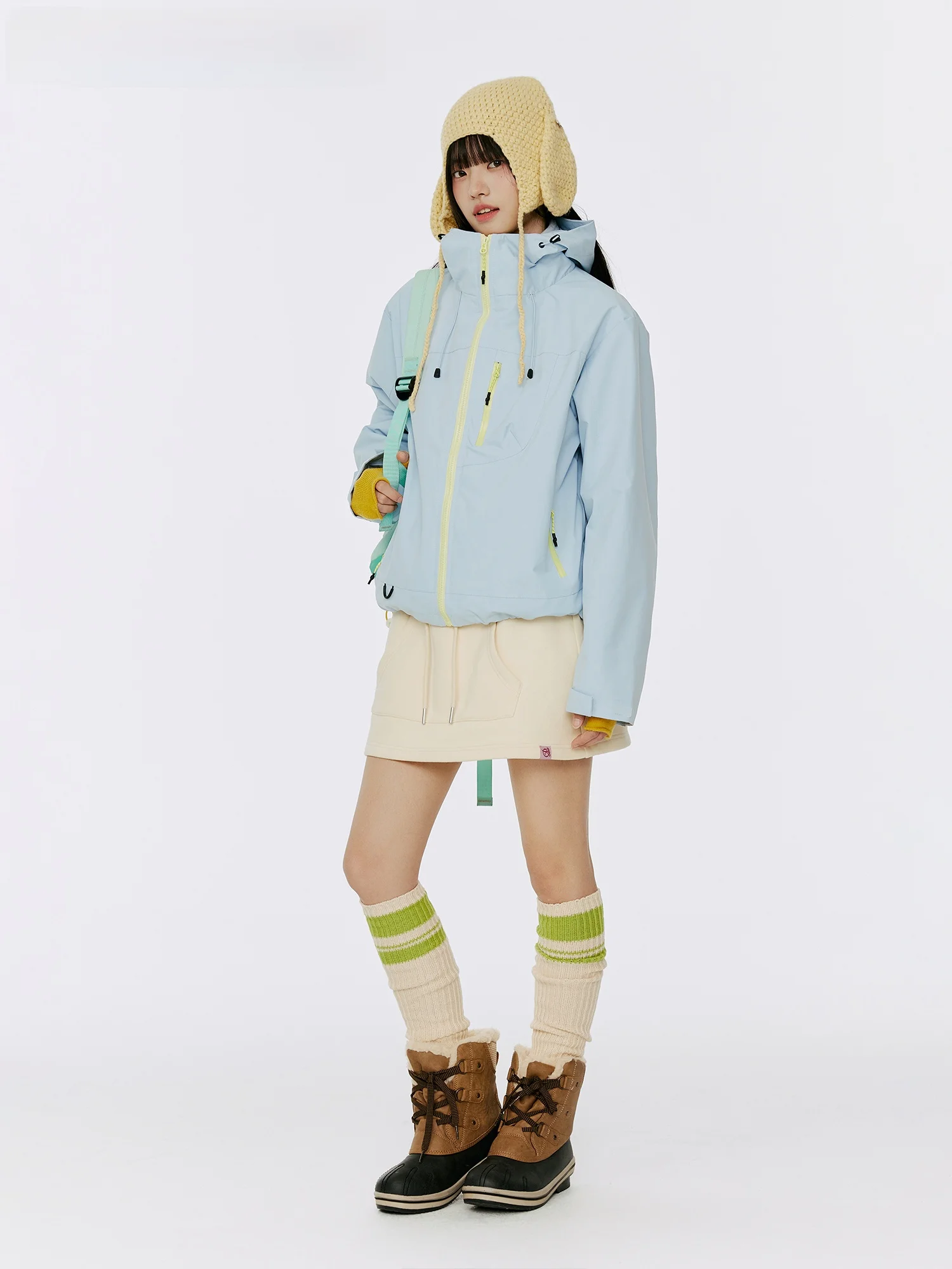 

Burgenland Short Three-in-One Jacket Outdoor Sports Thickened Spring Autumn New Style Women's Fashion Straight Cut Zipper Coat