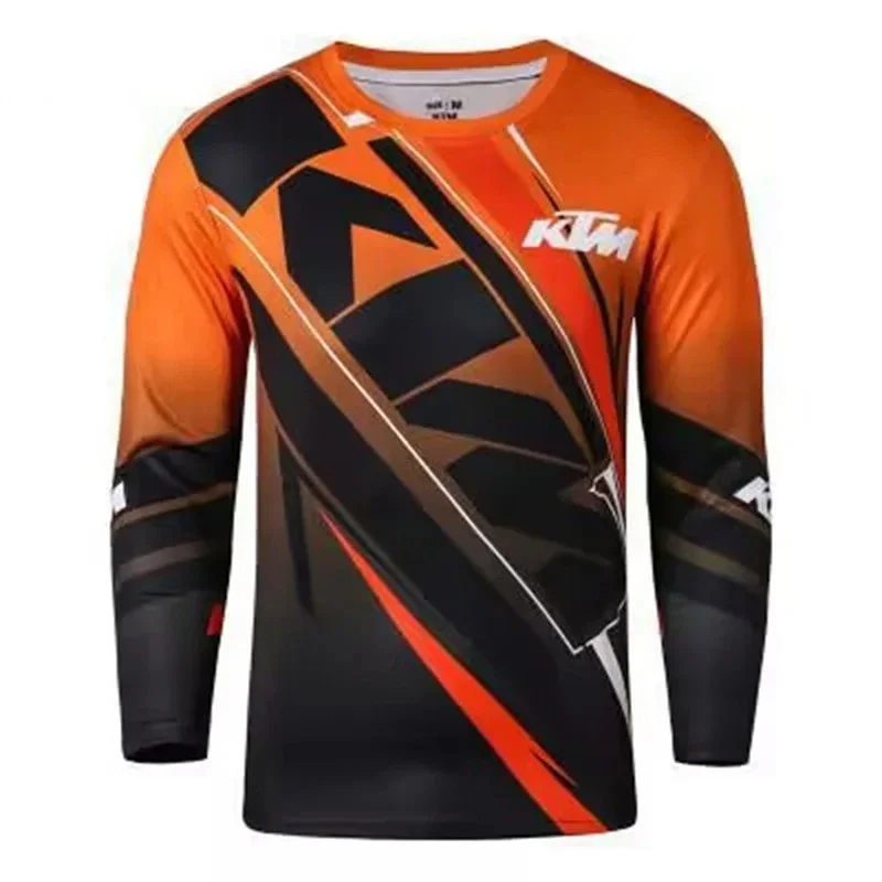 2024 Ktm Personalizza Team Moto Mtb Motocross Jersey Enduro Maillot Hombre DH BMX MX Ciclismo Downhill Jersey Traspirante Asciugatura Rapida