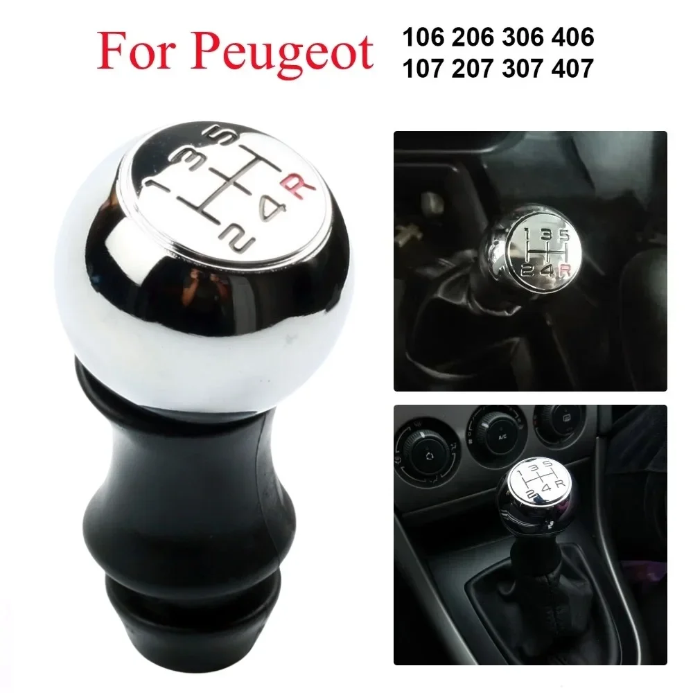 

5 Speed Car Gear Shift Knob Boot Cover For Peugeot 106 107 206 207 301 306 307 308 406 407 2008 3008 Citroen C2 C3 C4 Accessory