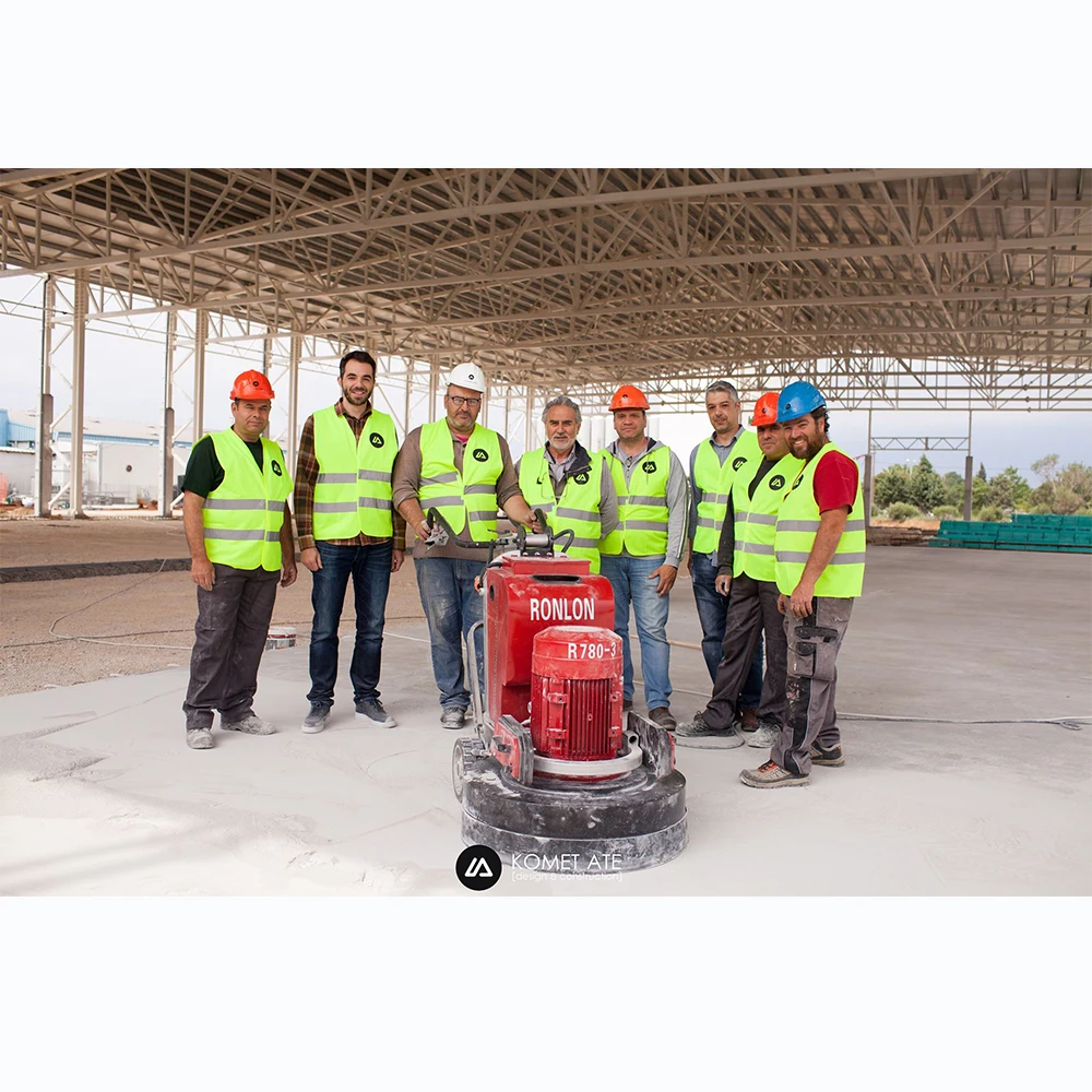 Ronlon Concrete Grinder 4 Heads Epoxy Marble Floor Grinding Leveling Machine