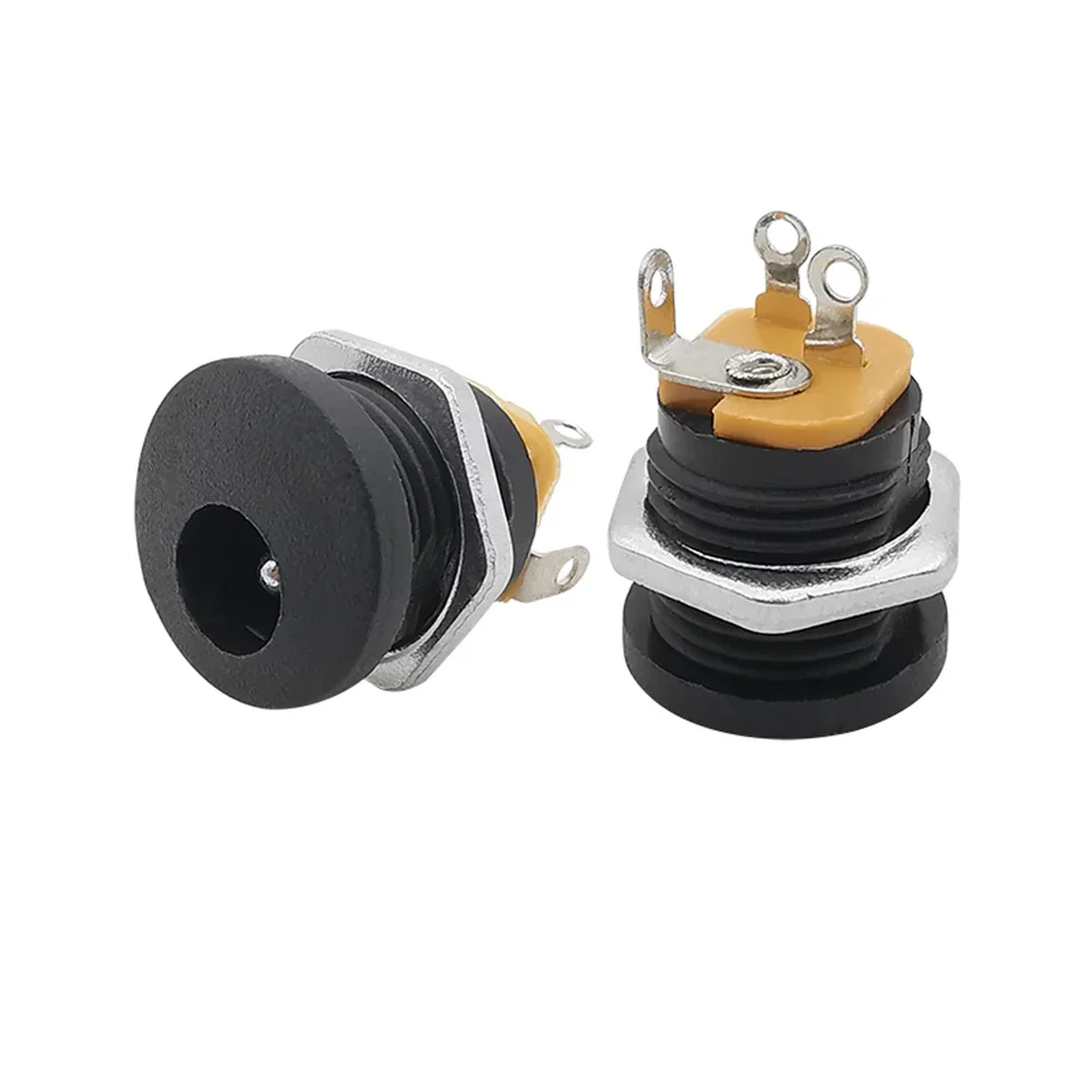10Pcs 9V 12V DIY Guitar Effects Pedal Power DC Connectors Socket Plug Jack 2.1mm DC-022  Female Socket Jack Connector Instrument