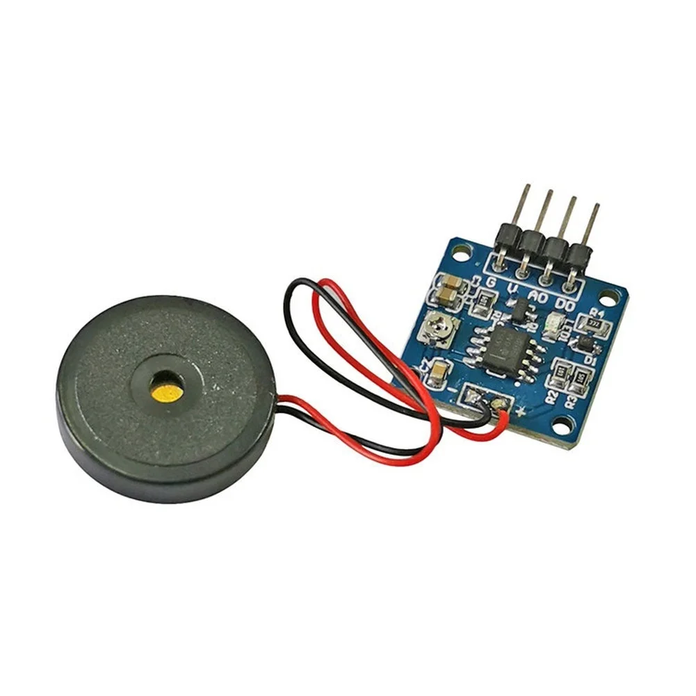 4PCS Piezoelectric Vibration Switch Module with Potentiometer Tuning for Custom Sensitivity in Embedded Systems