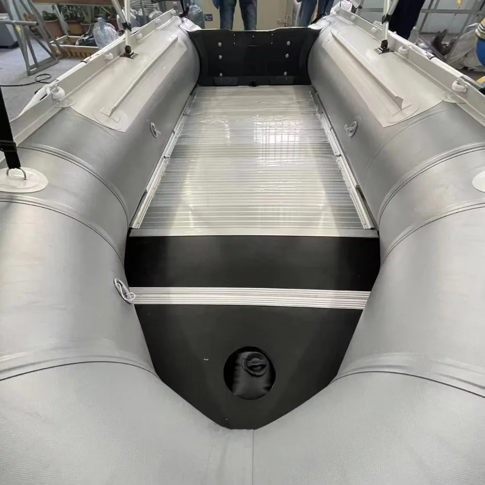 قارب الحوامات التجاري القابل للنفخ/قارب PVC محمول مع خيمة وعجلة #4