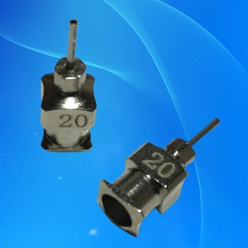 20G All-Metal Dispensing Tips 12pcs Stainless Steel Blunt Needles for High-Temp Adhesives/Solder Paste