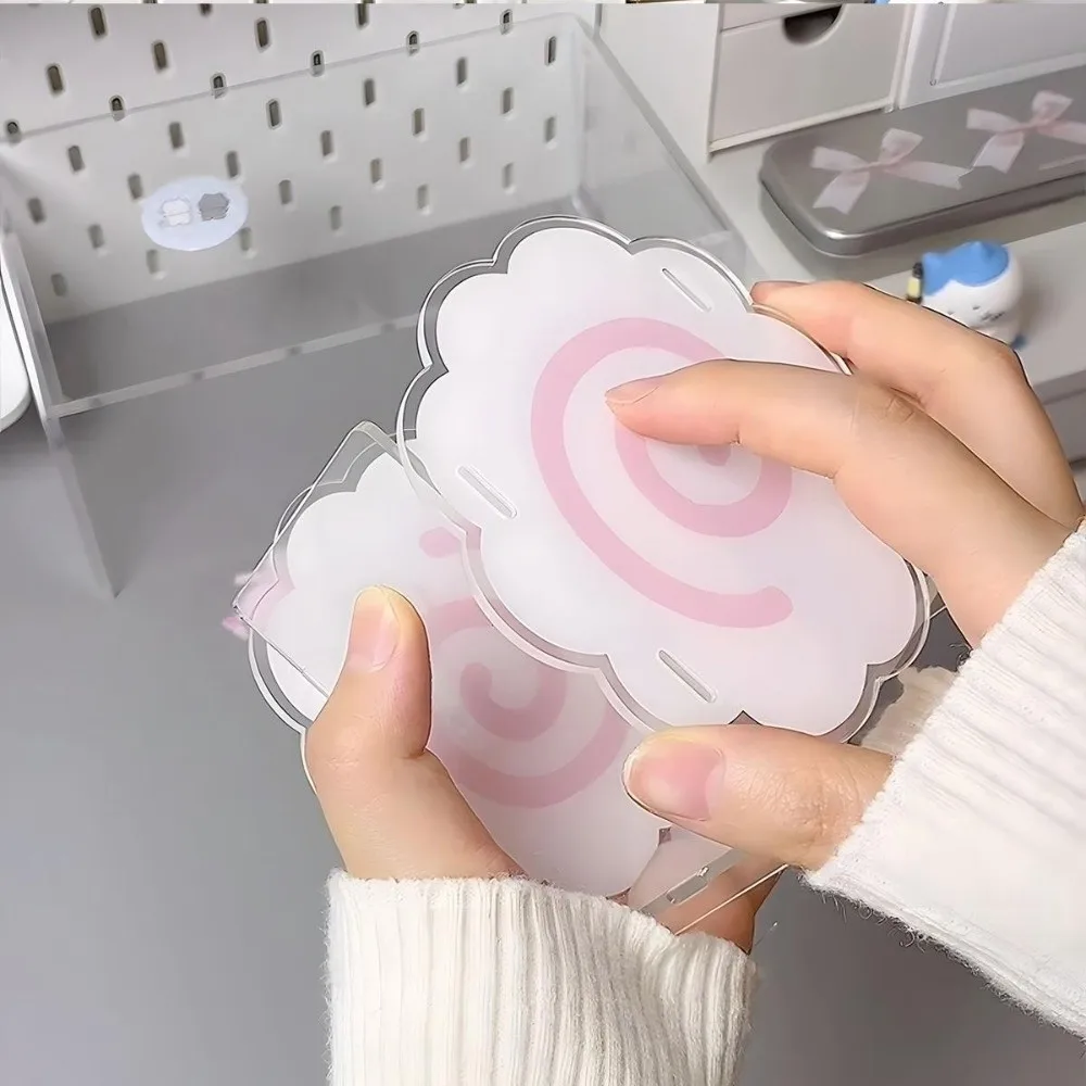 Durable Cute Sweet Pen Holder Multifunctional Portable Desktop Organizers Box Acrylic Storage Box Home Office Supplies