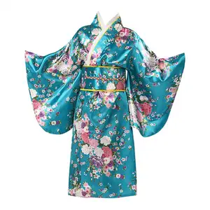 Bộ kimono hoa anh đào rực rỡ của Nhật Bản, cosplay nữ, trang phục biểu diễn trường học, bộ truyền thống cho tiểu học 12 Tắm phòng tắm bán hàng chính Primark - №10